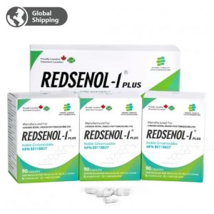 Redsenol瑞得生胶囊（Redsenol-1 Plus ） -含16种稀有人參皂苷Rg3、Rh2、Rh3、Rk2、aPPD、Rg5、aPPD aPPT- 3盒 x 90粒